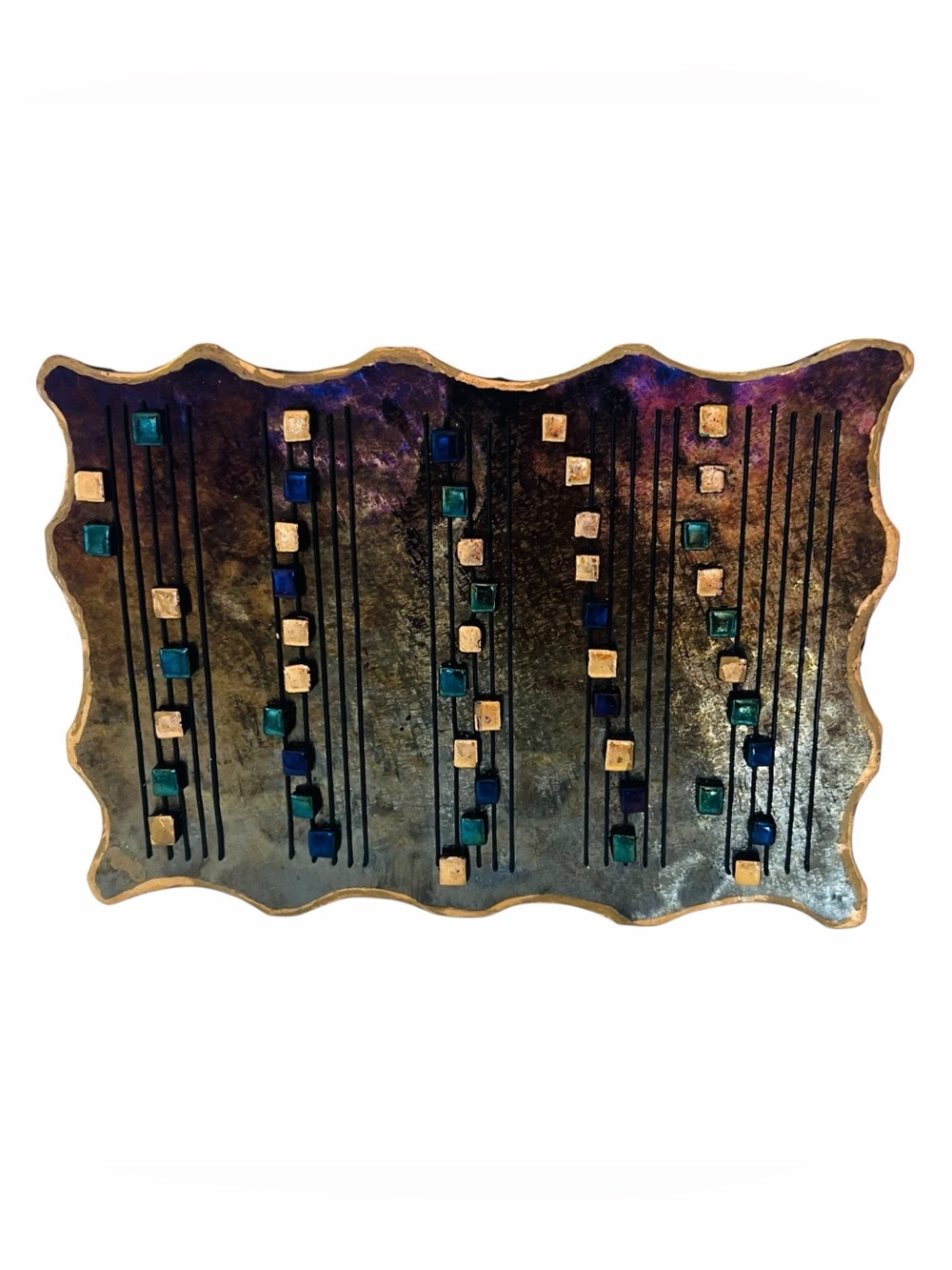 Signed Artist Decorative Metallic Metal Wall Art